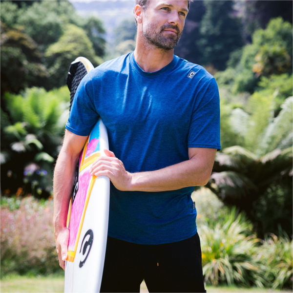 2026 C-Skins Da Uomo Nuwave Maglietta Da Surf A Maniche Corte Con Protezione UV C-NLYSURFM - Deep Blue